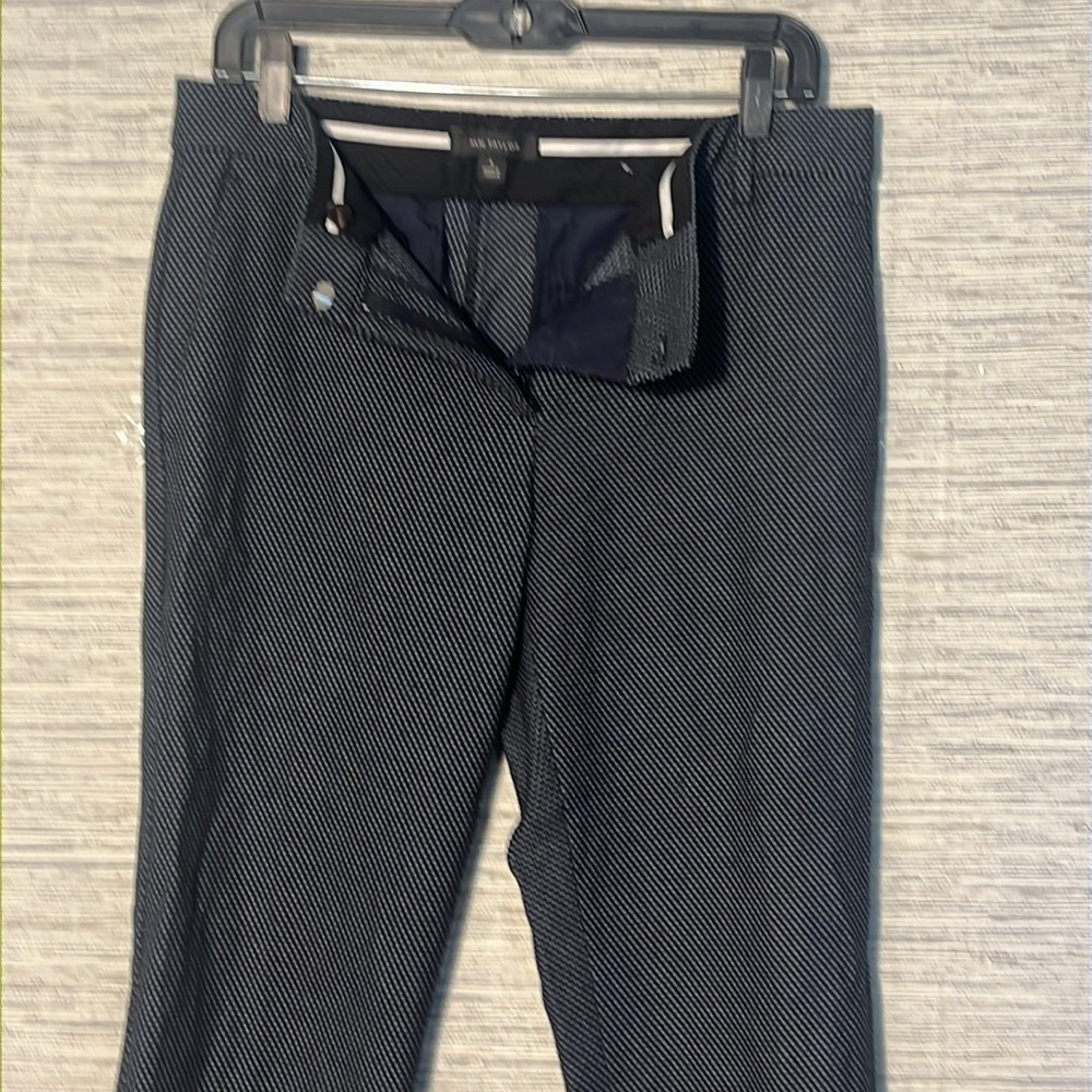 Ann Taylor Navy & Light Blue Textured Pants – Size 6 (667)